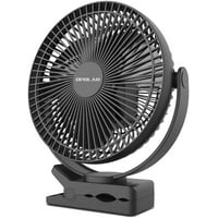 Ideal for Driver Passenger Baby Pet 4 Speeds USB Powered Only OPOLAR Car Fan with Clip 360/° Adjustable Portable Vehicle Cooling Fan for Car Front/&Back Seat
